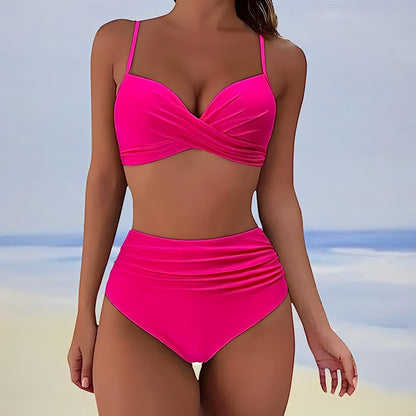 LD | Bikini met hoge taille en topje met draaibare voorkant