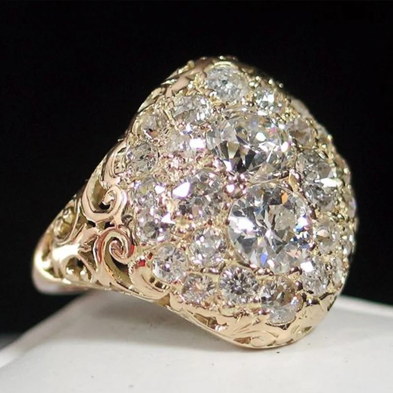Vintage Bright Rounded Ring
