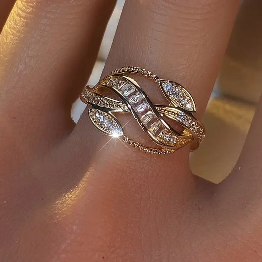 Sparkling Irregular Ring