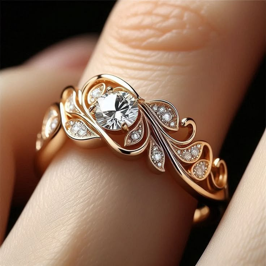 Exotic Zirconia Ivy Rose Ring
