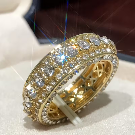 Luxury Spark Gold Ring