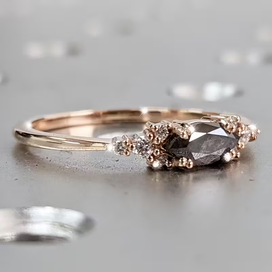 Vintage Gemstone Silver Zirconia Ring