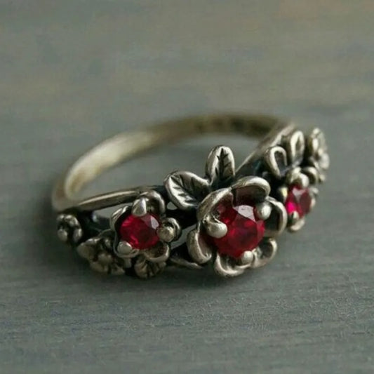Red Starlight Crystal Ring