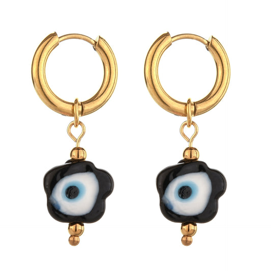 Vintage Nazar Gold Earrings