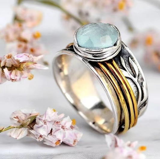 Vintage The Meditation Ring With Gold Bands