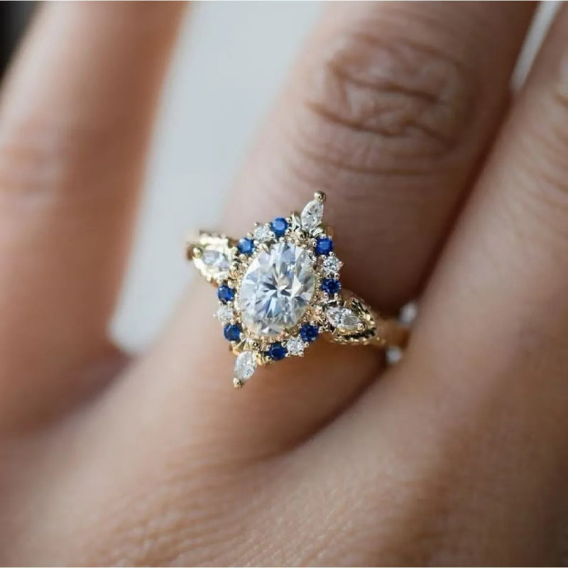 Blue Exotic Fine Ring