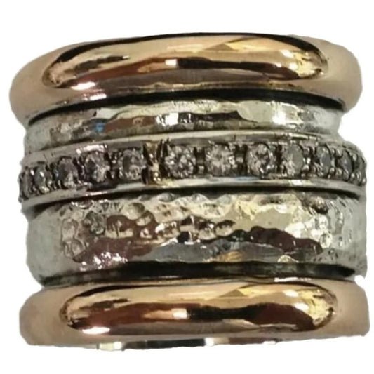Golden Starlight Thick Ring Set