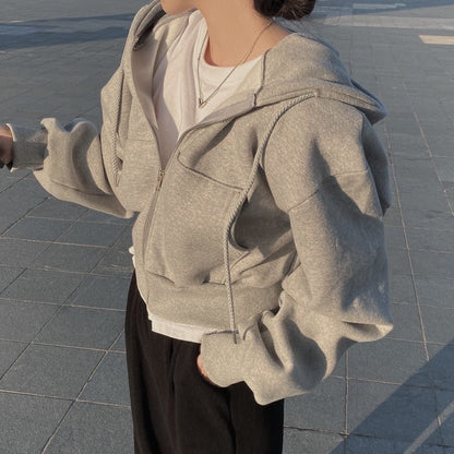 LD Casual trui met lange mouwen en tunnelkoord