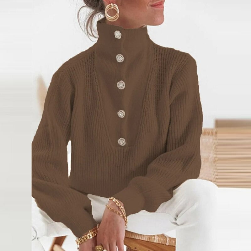 LD Eenvoudige en stijlvolle wintertrui