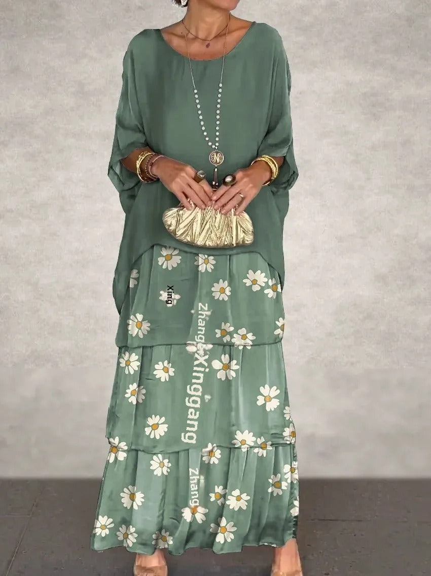 LD | Losse gelaagde maxi jurk