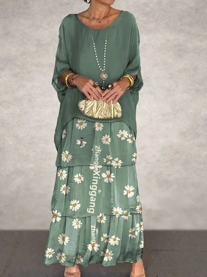 LD | Losse gelaagde maxi jurk