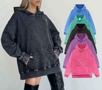 LD | Denim pullover hoodie