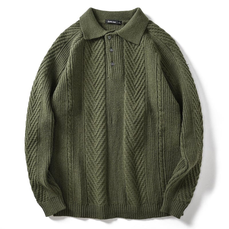 LD Gebreide polotrui met kraag