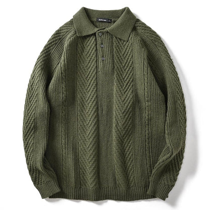 LD Gebreide polotrui met kraag