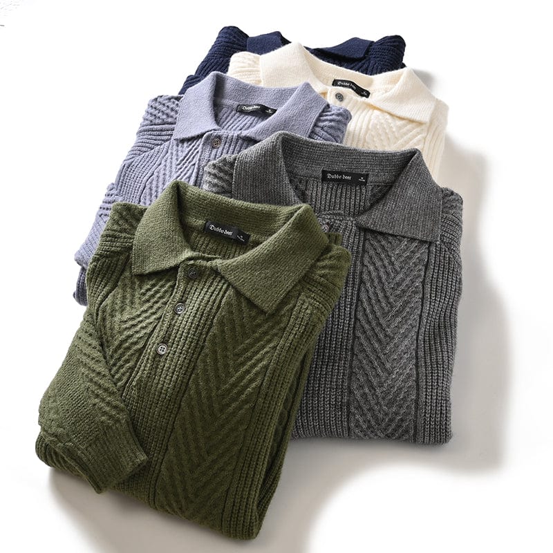 LD Gebreide polotrui met kraag