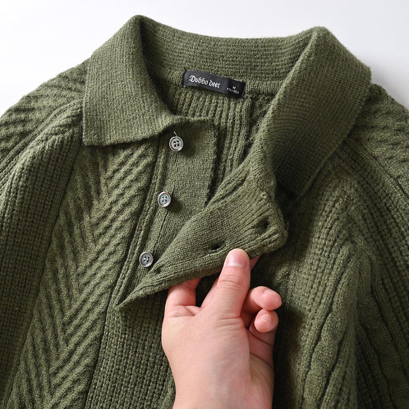 LD Gebreide polotrui met kraag