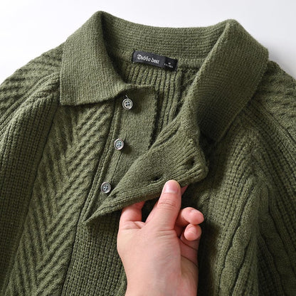 LD Gebreide polotrui met kraag