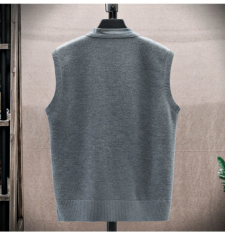 LD Casual mouwloze trui met V-hals