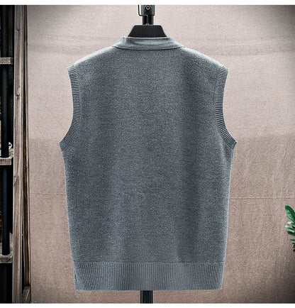 LD Casual mouwloze trui met V-hals