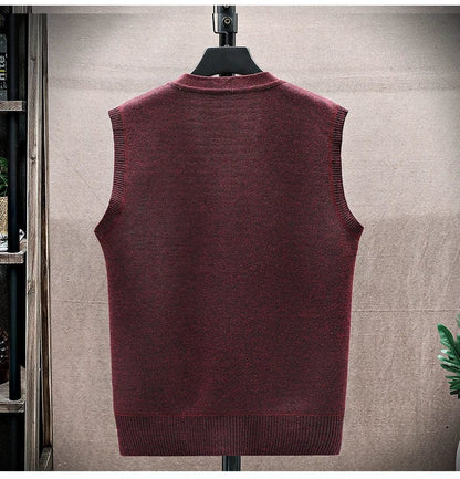 LD Casual mouwloze trui met V-hals