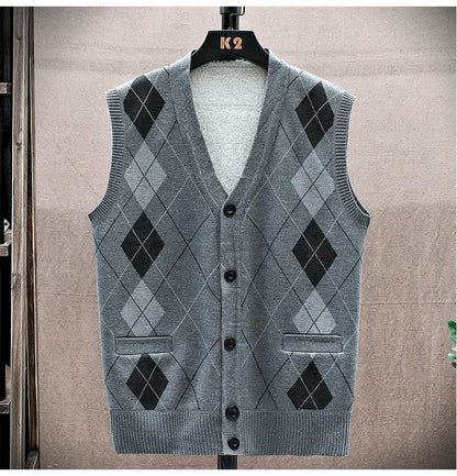 LD Casual mouwloze trui met V-hals