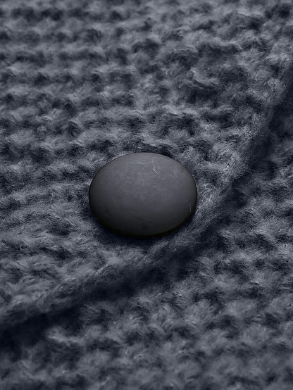 LD | Vest met capuchon in grof breisel