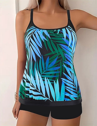 Tankini Two Piece Swimsuit Lace Swimwear Swimwear Black Pink Breathable Quick Dry Lightweight Sleeveless - Swimming Surfing Beach Summer Spring