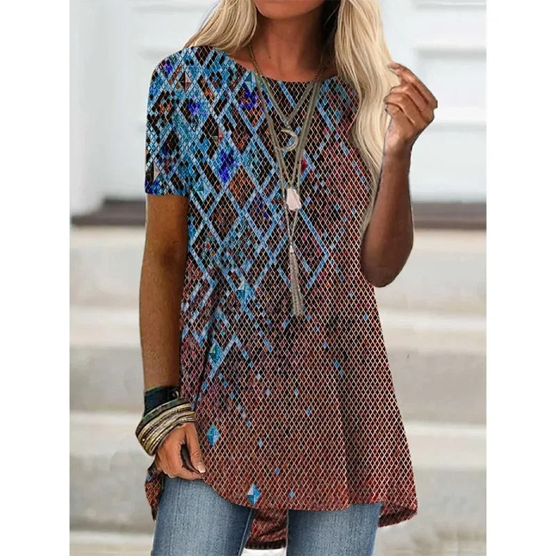 LD | Boho-geïnspireerd shirt met print