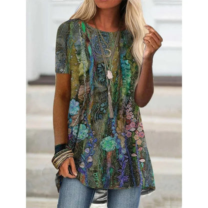 LD | Boho-geïnspireerd shirt met print