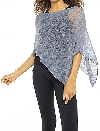 Swimwear Cover Up Rash Guard Swimsuit Patchwork See Through Vacation Beach Wear Plain Round Neck Sleeveless Bathing Suits