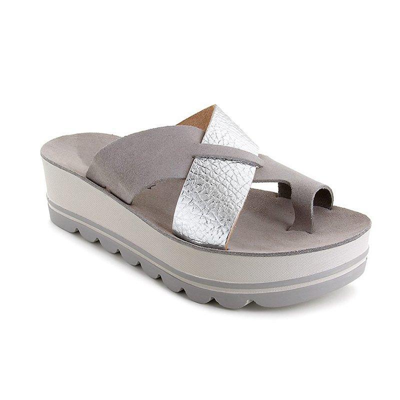 LD | Stijlvolle plateausandalen met gekruiste bandjes