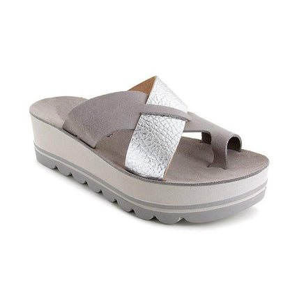 LD | Stijlvolle plateausandalen met gekruiste bandjes